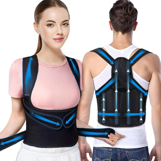 Back Brace Posture Support for Men and Women, Back Straightener Posture Support for Spinal Lateral Curve Concerns & Hunchback